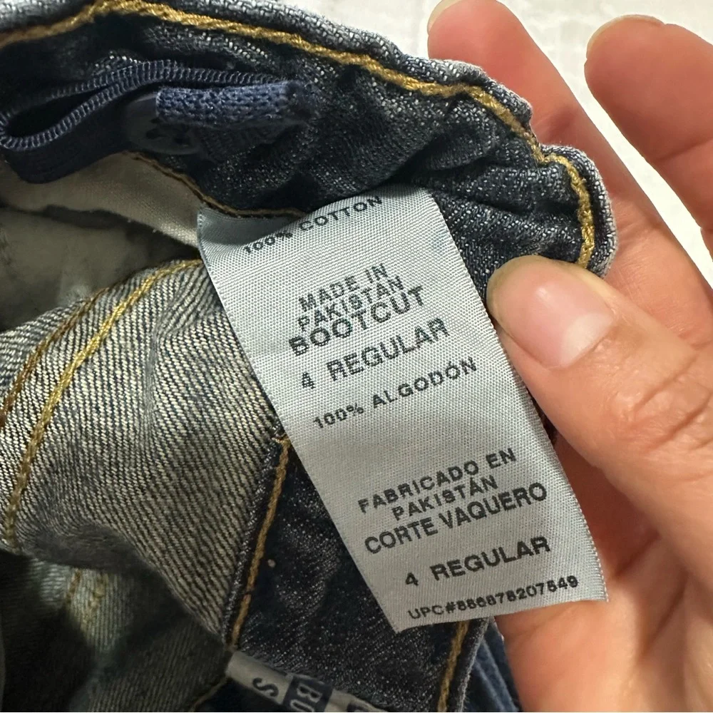 Signature By Levi's Strauss Bootcut Fit‎ Jeans Baby Size 4 Deep Indigo
